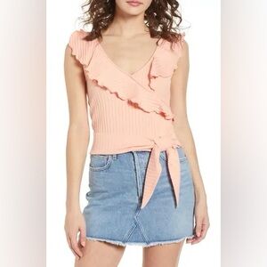 Ruffle Tie Hem Top